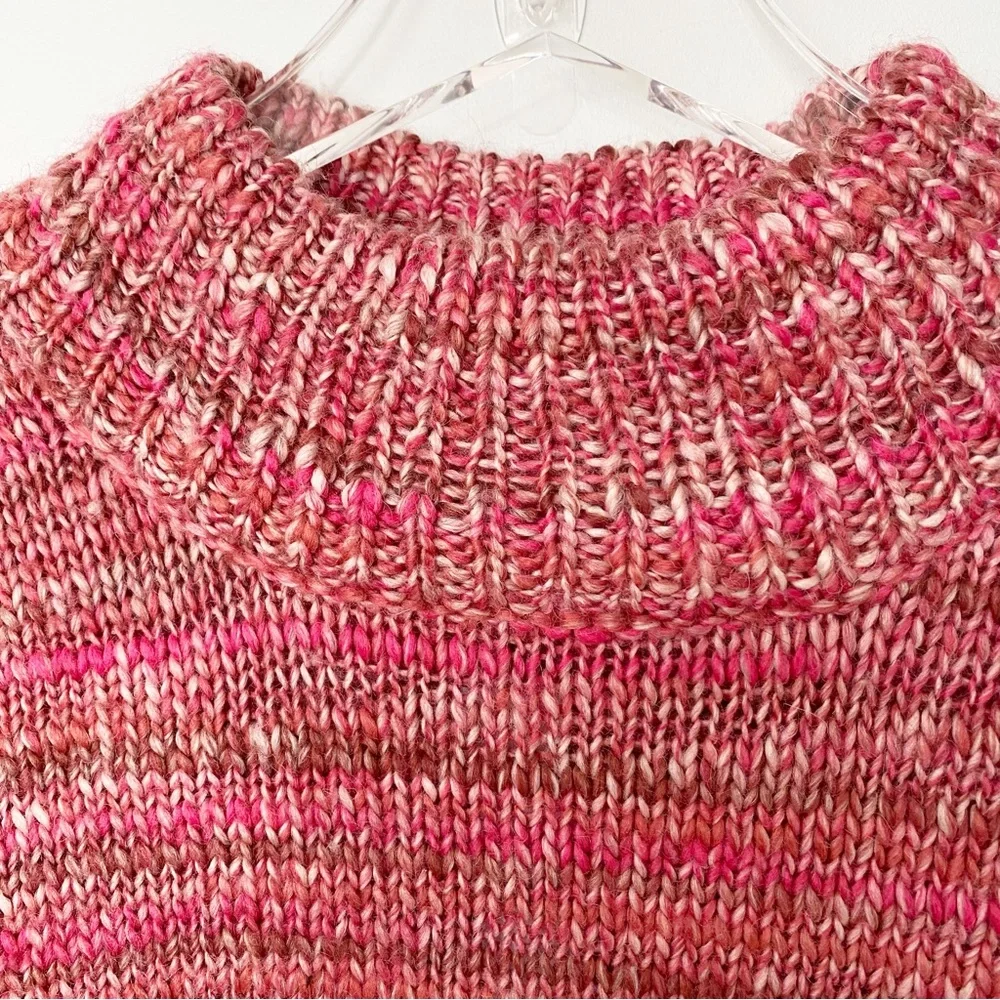 J CREW Space-dyed wool mock neck sweater